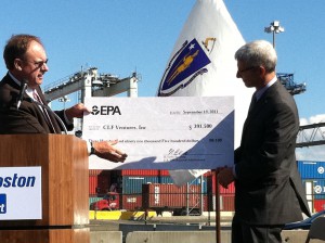 CLF's John Kassel Accepts Check