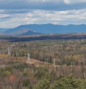 NPT rendering of Northern Pass project from the Rocks Estate in Bethlehem, NH