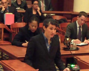 CLF Staff Attorney Jenny Rushlow argues to enforce climate law before the Massachusetts Supreme Judicial Court.