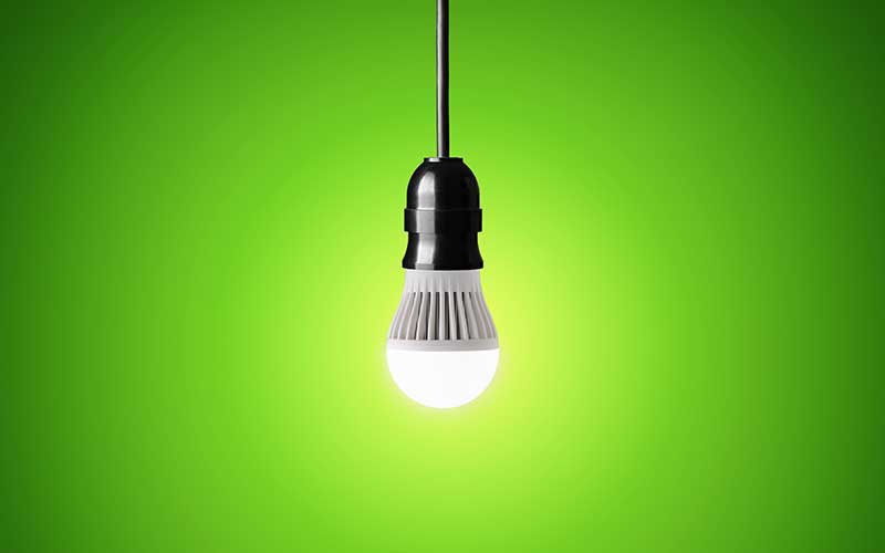 Photo: LED light bulb