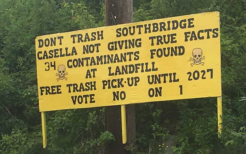 Vote No on Casella Landfill Sign