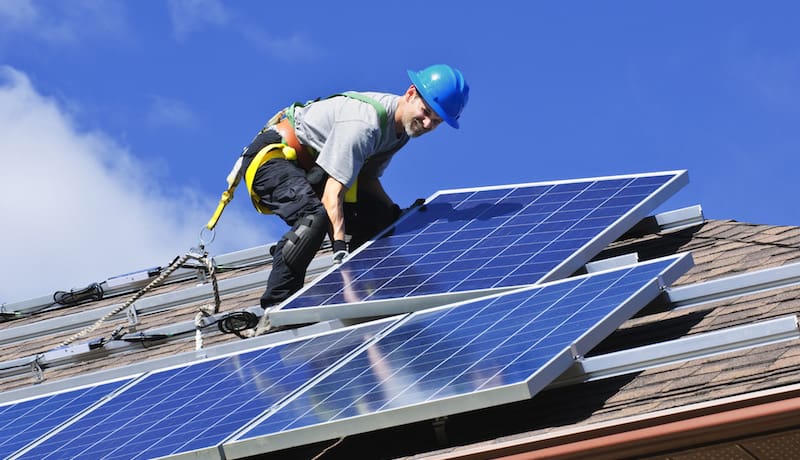 Photo: solar panel installation (Shutterstock)