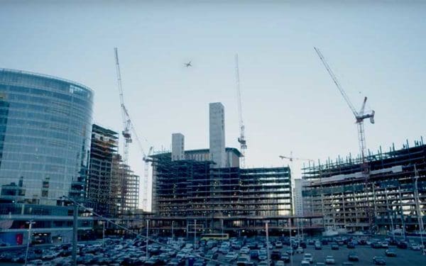 Construction in Boston's Seaport District