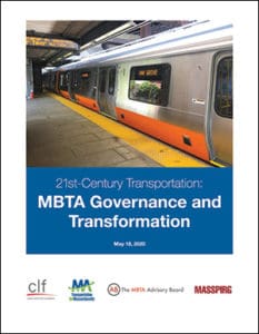 This report provides a pathway to achieve a safe, reliable, affordable, and accessible transit system under new MBTA governance board.
