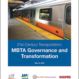 This report provides a pathway to achieve a safe, reliable, affordable, and accessible transit system under new MBTA governance board.