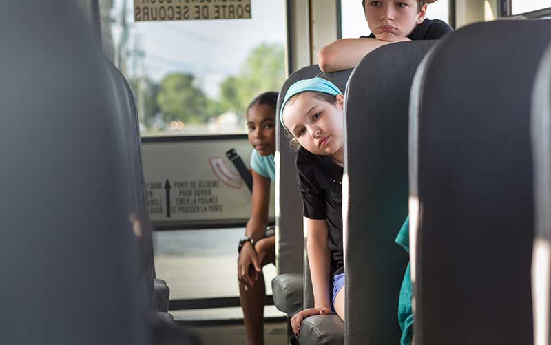 Children on School Bus