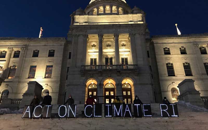 Advocates at the State House urge Rhode Island to act on climate