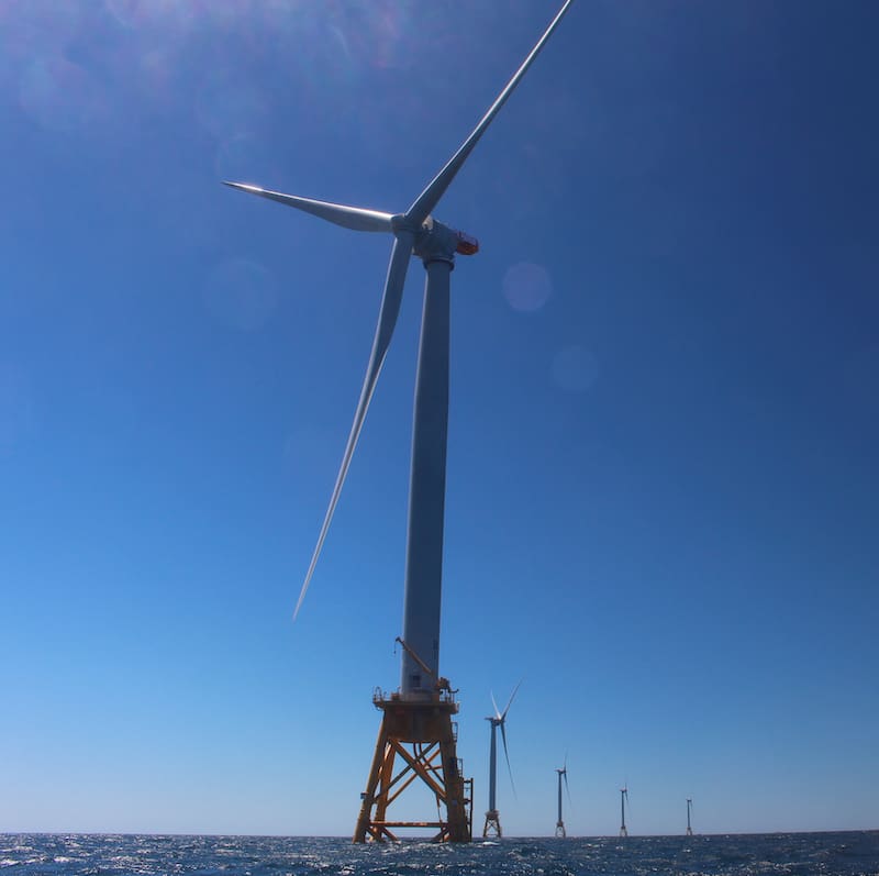 wind turbine in ocean