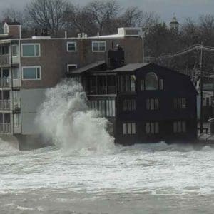 Storm surge in Massachusetts