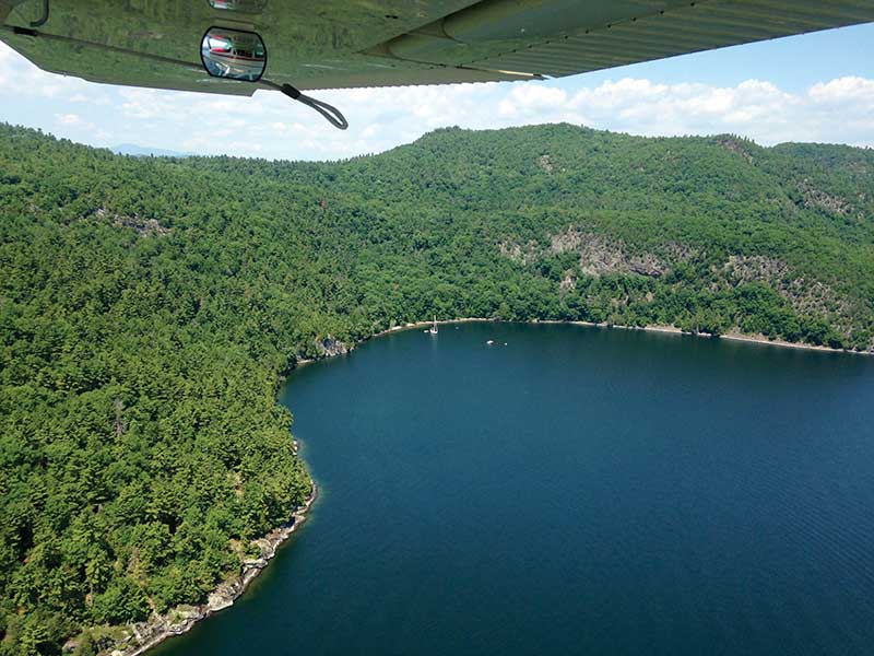 Lake Champlain from above