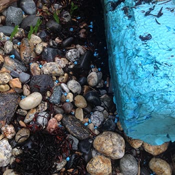 Dock foam pollution