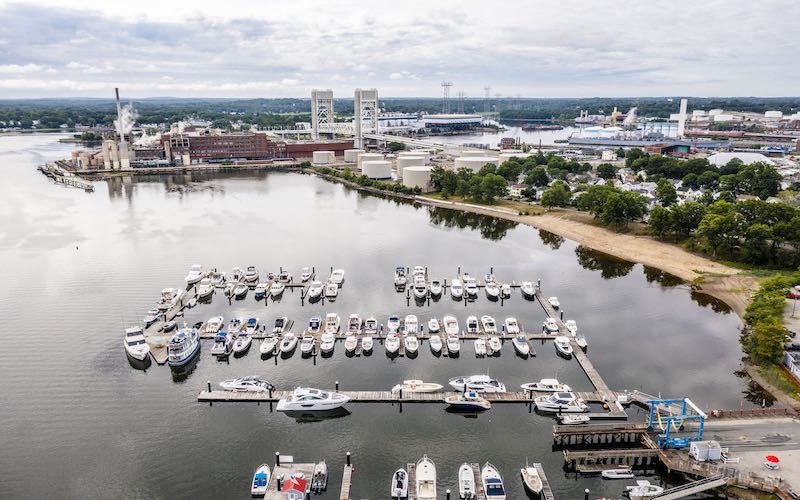 The area surrounding Sprague Oil's terminal in Quincy, MA.