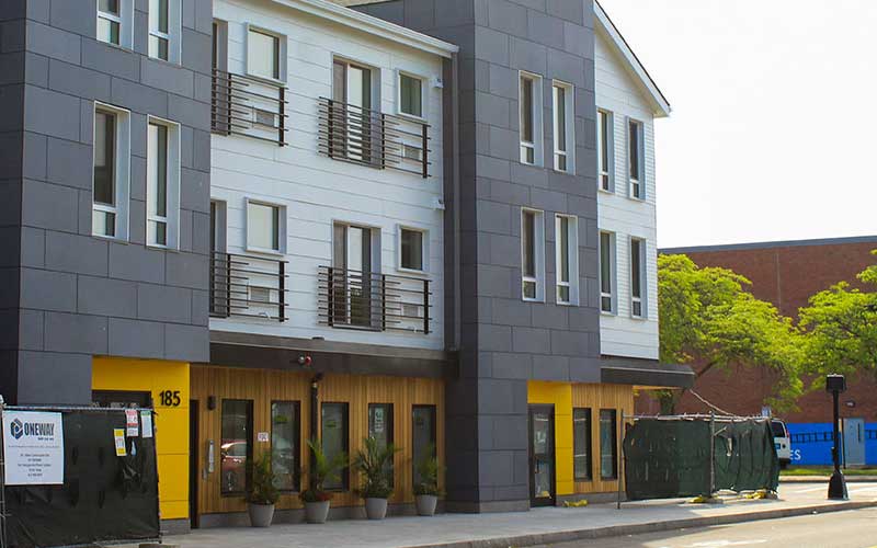 A new climate-smart, affordable housing development at 191 Talbot Avenue in Dorchester