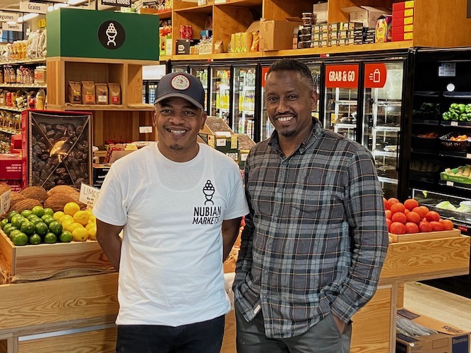 Yusuf Yassin and Ismail Samad, co-owners of Nubian Markets.