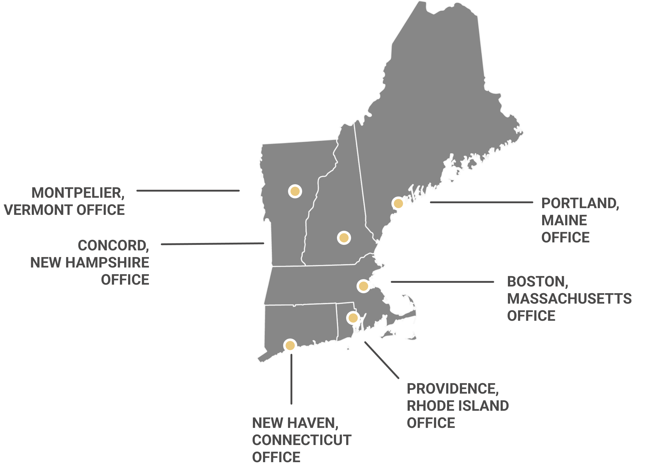 map of new england