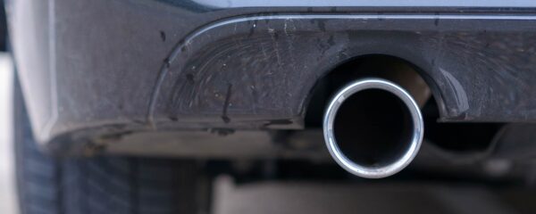 Close-up of a vehicle tailpipe