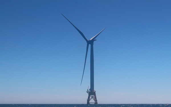 Wind turbine on the water