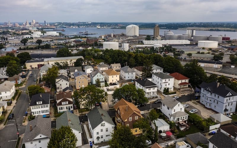 A neighborhood adjacent to the Port of Providence